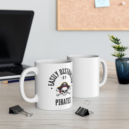 Easily Distracted By Pirates Mug 11oz